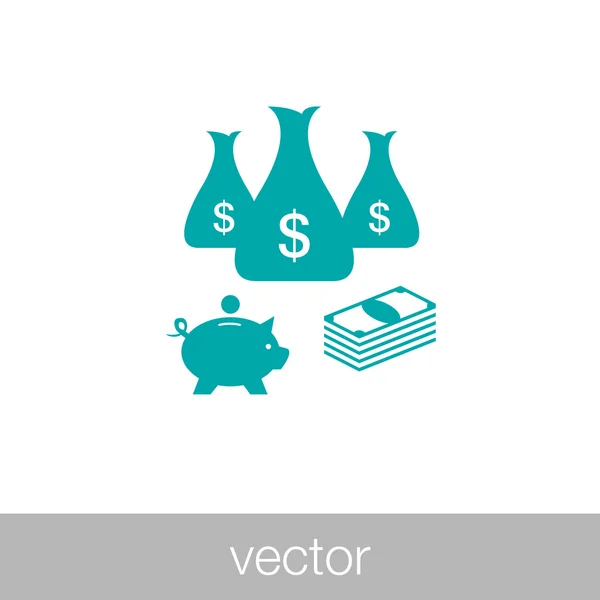 Fuentes de efectivo — Vector de stock