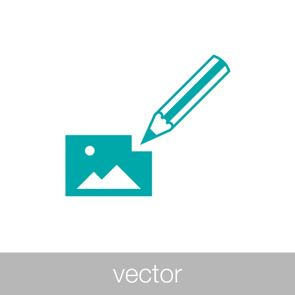 Drawing icon — Stock Vector