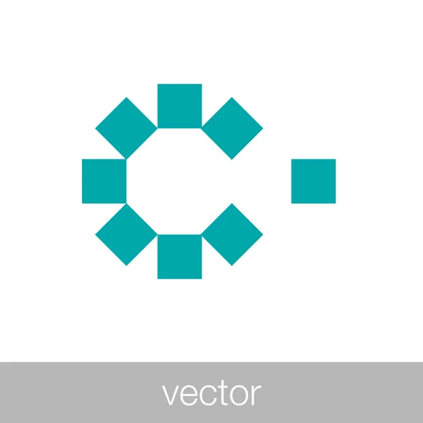 Icono del concepto de integración. Cajas iconos. Stock Ilustración plano d — Vector de stock