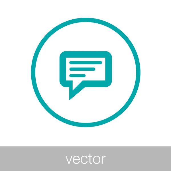 Corriente de actividad - Botón - Ilustración de icono de burbuja de voz . — Vector de stock