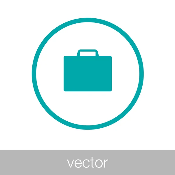 Portföljikon, vektorillustration. platt design stil — Stock vektor