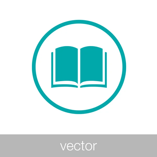 Icono del concepto de publicación. Icono de concepto de libro. Icono de diseño plano de ilustración Stock . — Vector de stock