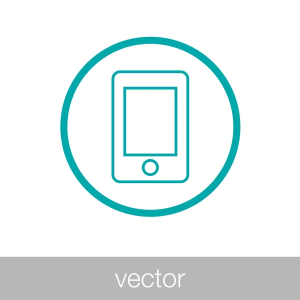 Tableta - Botón - Ilustración de stock - icono del teléfono inteligente - icono de la tableta — Vector de stock