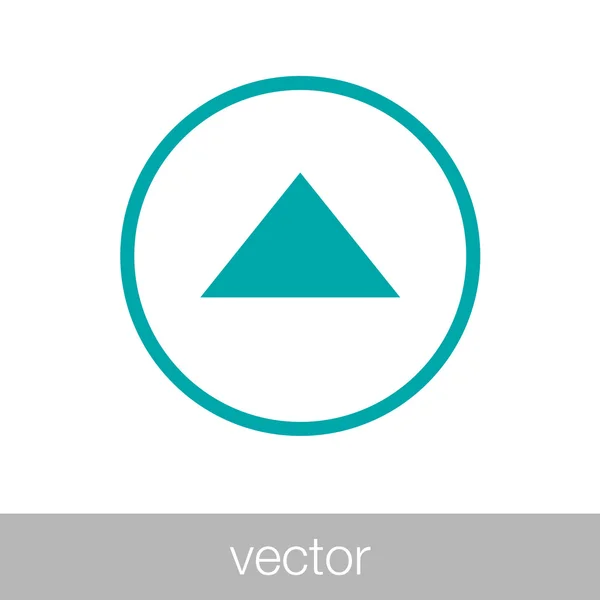 Flèche vers le haut. Illustration de stock - Icône de direction vers le haut — Image vectorielle