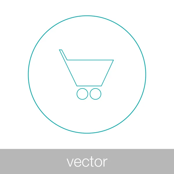 Shopping cart icon — Stock Vector