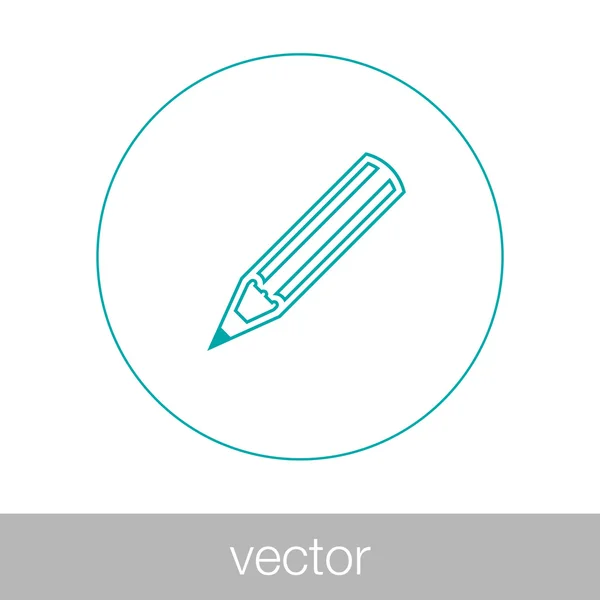 Icône concept crayon . — Image vectorielle