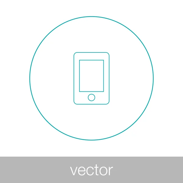 Tablet - Botão - ilustração estoque - ícone de telefone inteligente - tablet — Vetor de Stock