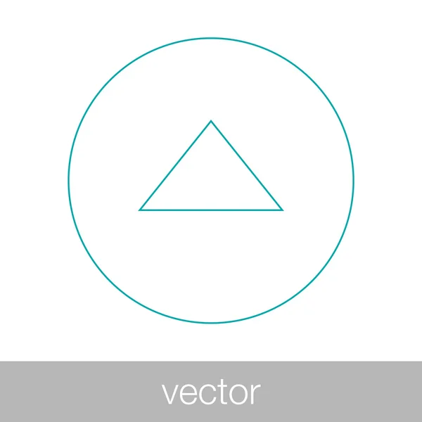 Flèche vers le haut. Illustration de stock - Icône de direction vers le haut — Image vectorielle