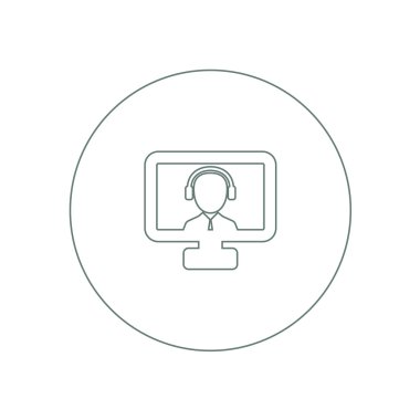 Düz tasarım illüstrasyon kavramı webinar, online eğitim, p için