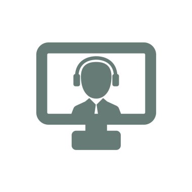 Düz tasarım illüstrasyon kavramı webinar, online eğitim, p için