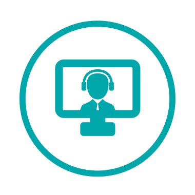 Düz tasarım illüstrasyon kavramı webinar, online eğitim, p için
