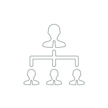 Kaynakları yönetimi kavramı simge. Hisse senedi illüstrasyon düz desig