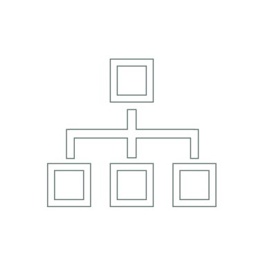 Kaynakları yönetimi kavramı simge. Hisse senedi illüstrasyon düz desig