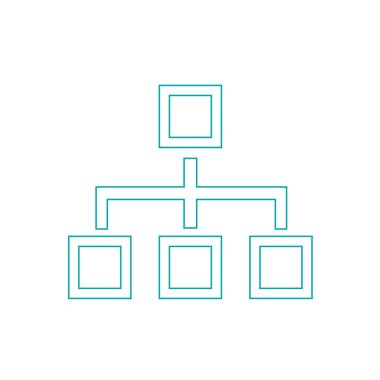Kaynakları yönetimi kavramı simge. Hisse senedi illüstrasyon düz desig
