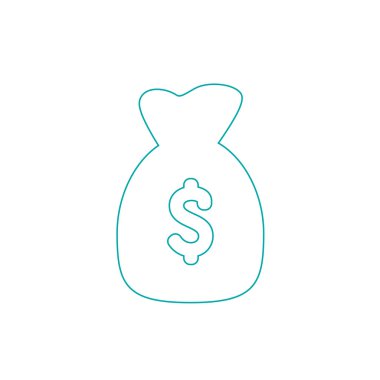 Finans ve para simgesi. Hisse senedi illüstrasyon düz tasarım simgesi