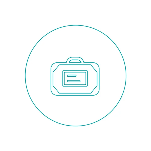 Flat design portfolio icon. Portfolio briefcase concept icon. — Stockfoto