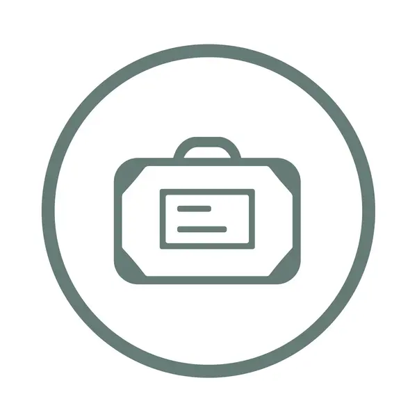 Icona del portafoglio di design piatto. Portfolio valigetta concetto icona . — Foto Stock