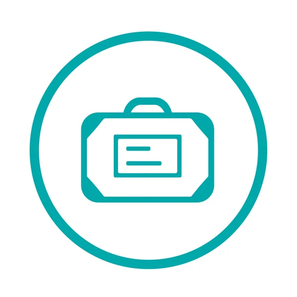 Flat design portfolio icon. Portfolio briefcase concept icon. — ストック写真