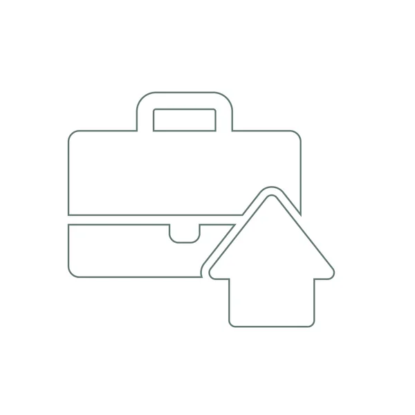 Flat design portfolio icon. Portfolio briefcase concept icon. — Stock Fotó