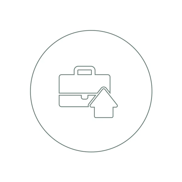 Flat design portfolio icon. Portfolio briefcase concept icon. — Stock Fotó