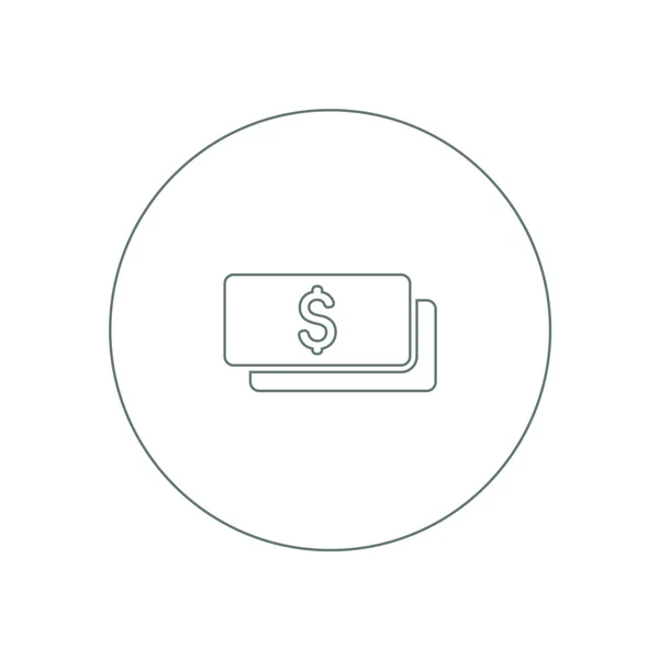 Ikona finanse i pieniądze. Ilustracji Płaska konstrukcja ikona — Zdjęcie stockowe