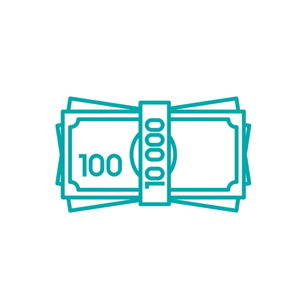 Rahoituksen ja rahan ikoni. Stock kuva tasainen muotoilu kuvake — kuvapankkivalokuva