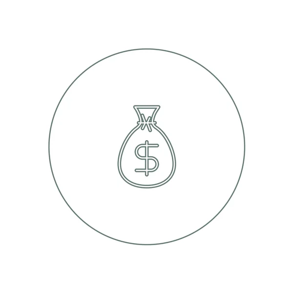 Finance and money icon. Stock illustration flat design icon — Stock Photo, Image