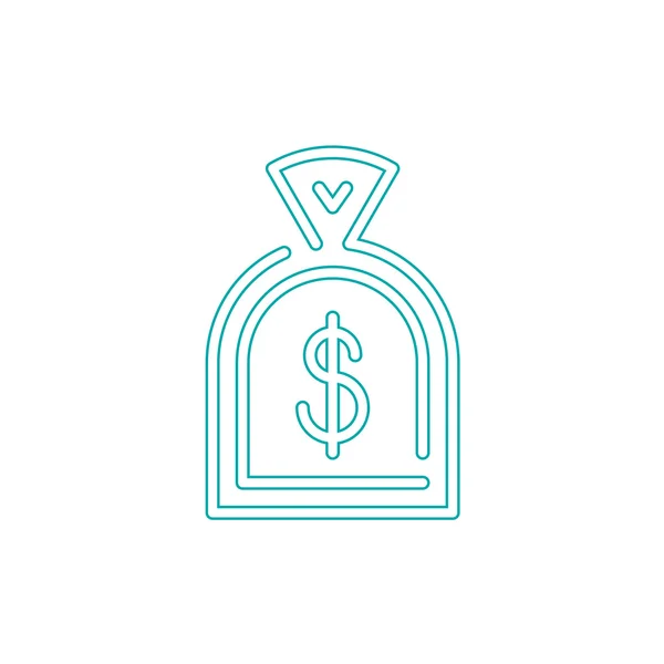 Icono de finanzas y dinero. Icono de diseño plano de ilustración Stock —  Fotos de Stock