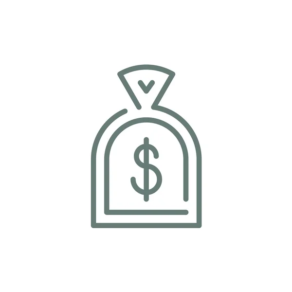 Financiën en geld pictogram. Stock Illustratie platte ontwerp pictogram — Stockfoto