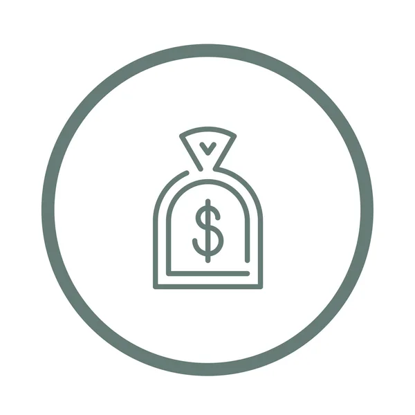 Financiën en geld pictogram. Stock Illustratie platte ontwerp pictogram — Stockfoto