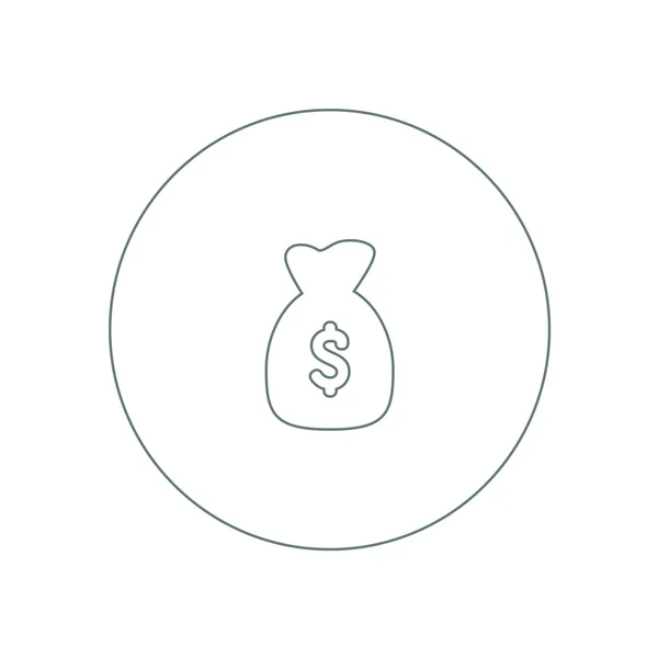 Ícone de finanças e dinheiro. Ícone de design plano de ilustração de estoque — Fotografia de Stock