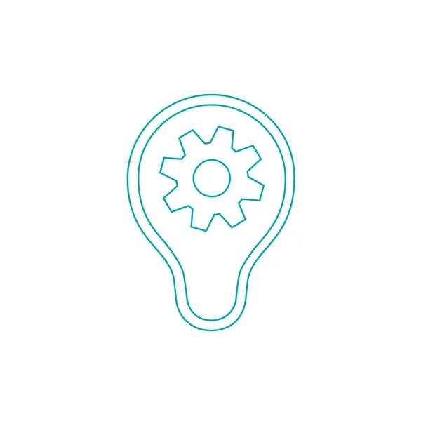 Kreatives Glühbirnen-Konzept-Symbol. Geschäftsidee-Ikone. — Stockfoto