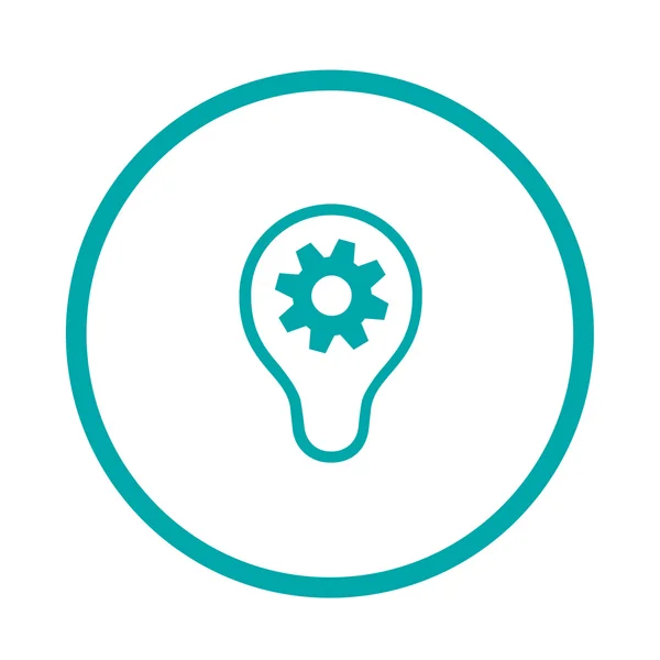 Creative light bulb concept icon. business idea icon. — Stock Photo, Image