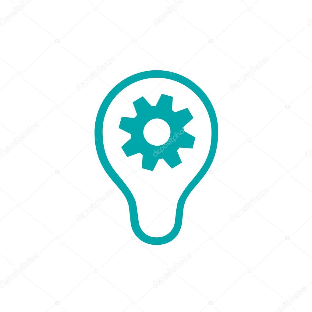Creative light bulb concept icon. business idea icon.