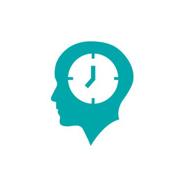 Kullanıcı. Kişi Saat simgesi. Son Tarih düz stil tasarım kavramı simgesi