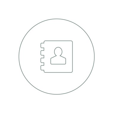 adres defteri simgesini. iletişim kitap düz stil tasarım simgesi.