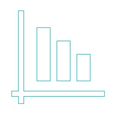 Büyüme - nakit akış planı kavramı simge. Hisse senedi illüstrasyon grafik w