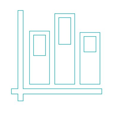 Büyüme - nakit akış planı kavramı simge. Hisse senedi illüstrasyon grafik w
