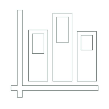 Büyüme - nakit akış planı kavramı simge. Hisse senedi illüstrasyon grafik w