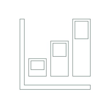 Büyüme - nakit akış planı kavramı simge. Hisse senedi illüstrasyon grafik w
