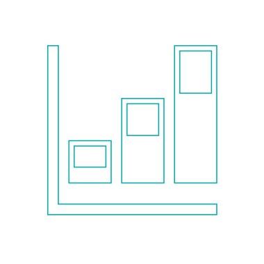 Büyüme - nakit akış planı kavramı simge. Hisse senedi illüstrasyon grafik w