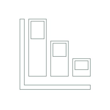 Büyüme - nakit akış planı kavramı simge. Hisse senedi illüstrasyon grafik w