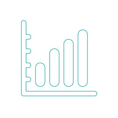 Büyüme - nakit akış planı kavramı simge. Hisse senedi illüstrasyon grafik w