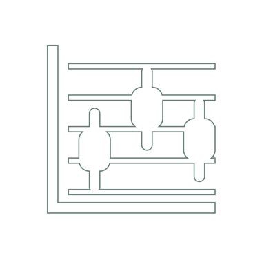 Büyüme - nakit akış planı kavramı simge. Hisse senedi illüstrasyon grafik w