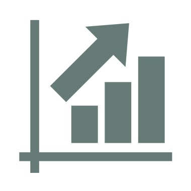Büyüme - nakit akış planı kavramı simge. Hisse senedi illüstrasyon grafik w