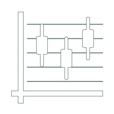 Büyüme - nakit akış planı kavramı simge. Hisse senedi illüstrasyon grafik w