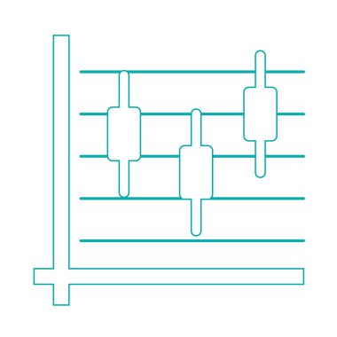 Büyüme - nakit akış planı kavramı simge. Hisse senedi illüstrasyon grafik w