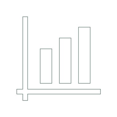 Büyüme - nakit akış planı kavramı simge. Hisse senedi illüstrasyon grafik w