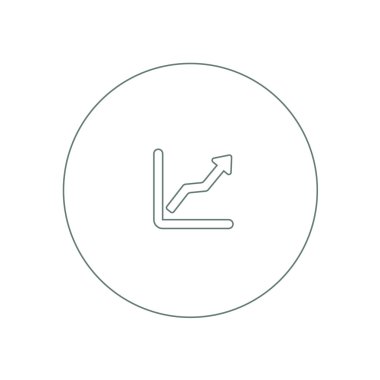 Büyüme - nakit akış planı kavramı simge. Hisse senedi illüstrasyon grafik w