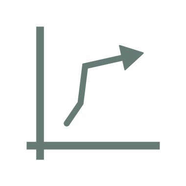 Büyüme - nakit akış planı kavramı simge. Hisse senedi illüstrasyon grafik w